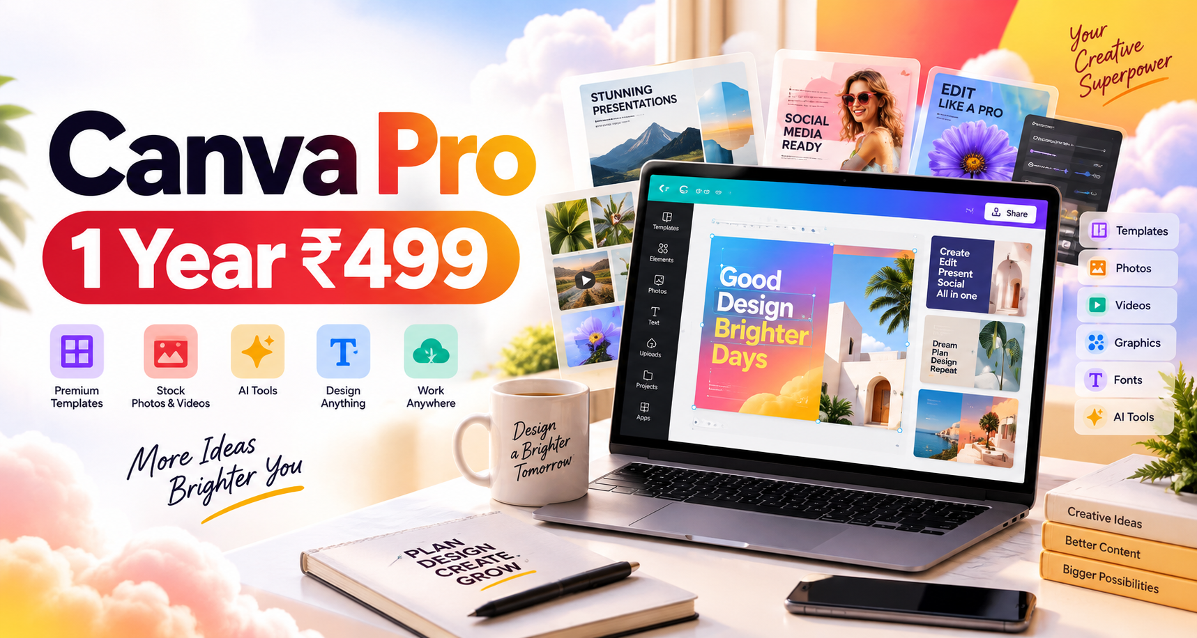 Canva Pro 1 Year Subscription