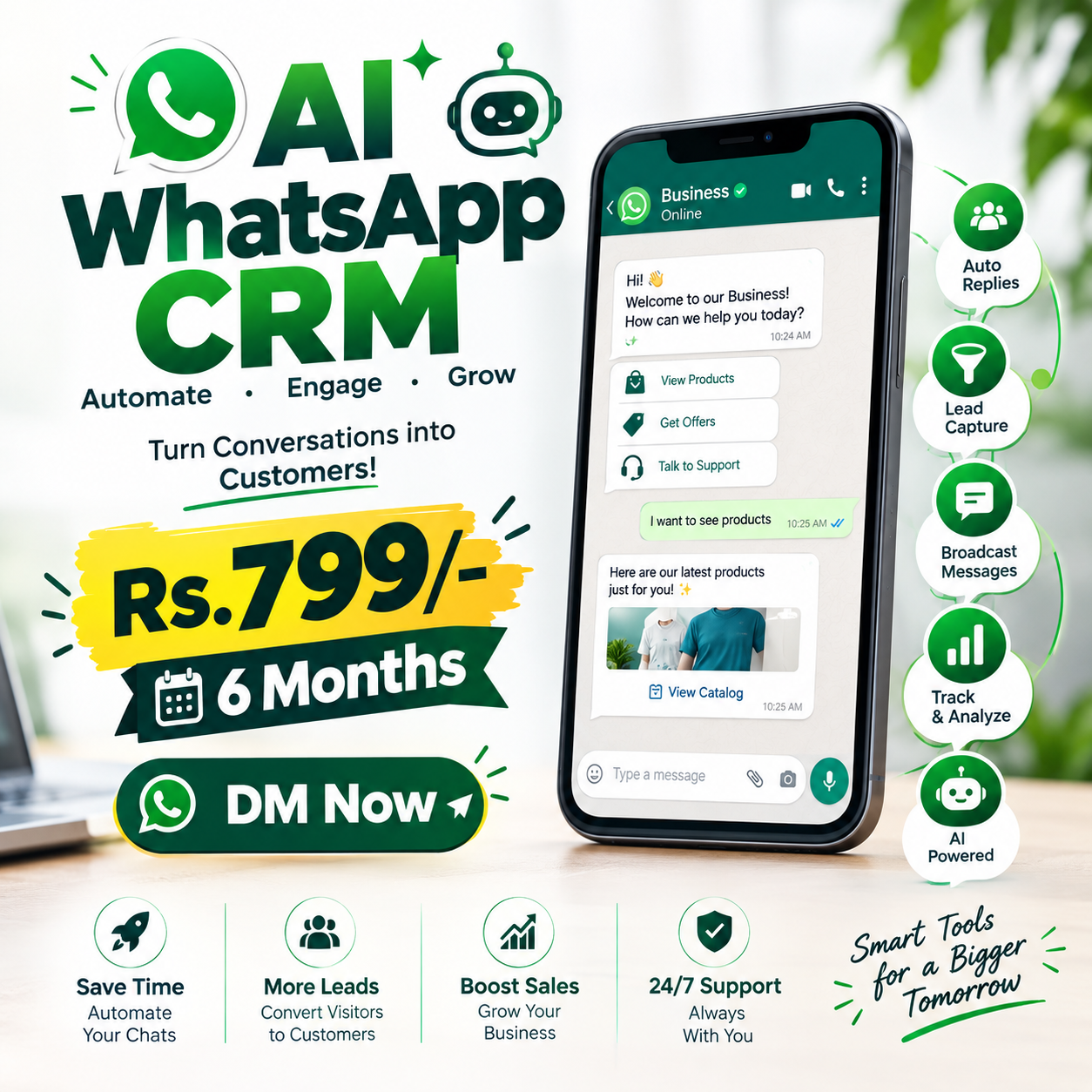 AI WhatsApp CRM – 6 Months