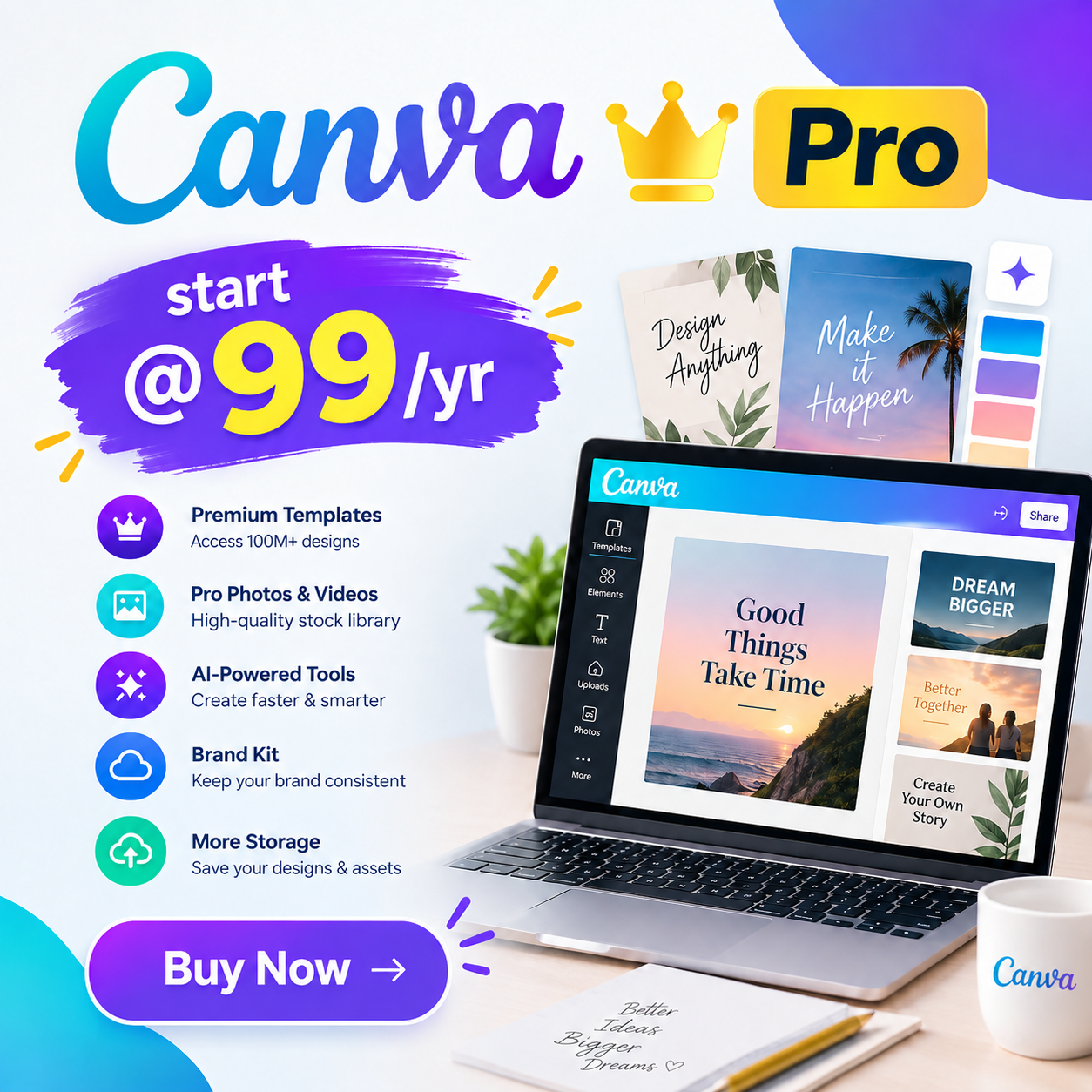Canva Pro - 1yr
